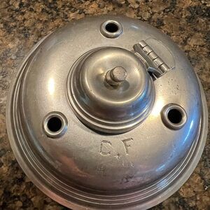 Silver Metal Decorative Lid